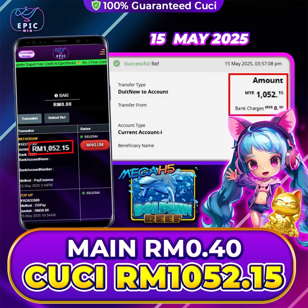 EpicWin44 x MegaH5 : Dolphin Reef